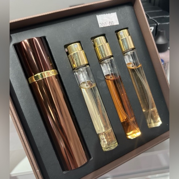 Tom Ford Private Blend Woods Collection Set, 3 pcs Travel  + 1 Atomizer,NIB - Picture 3 of 3